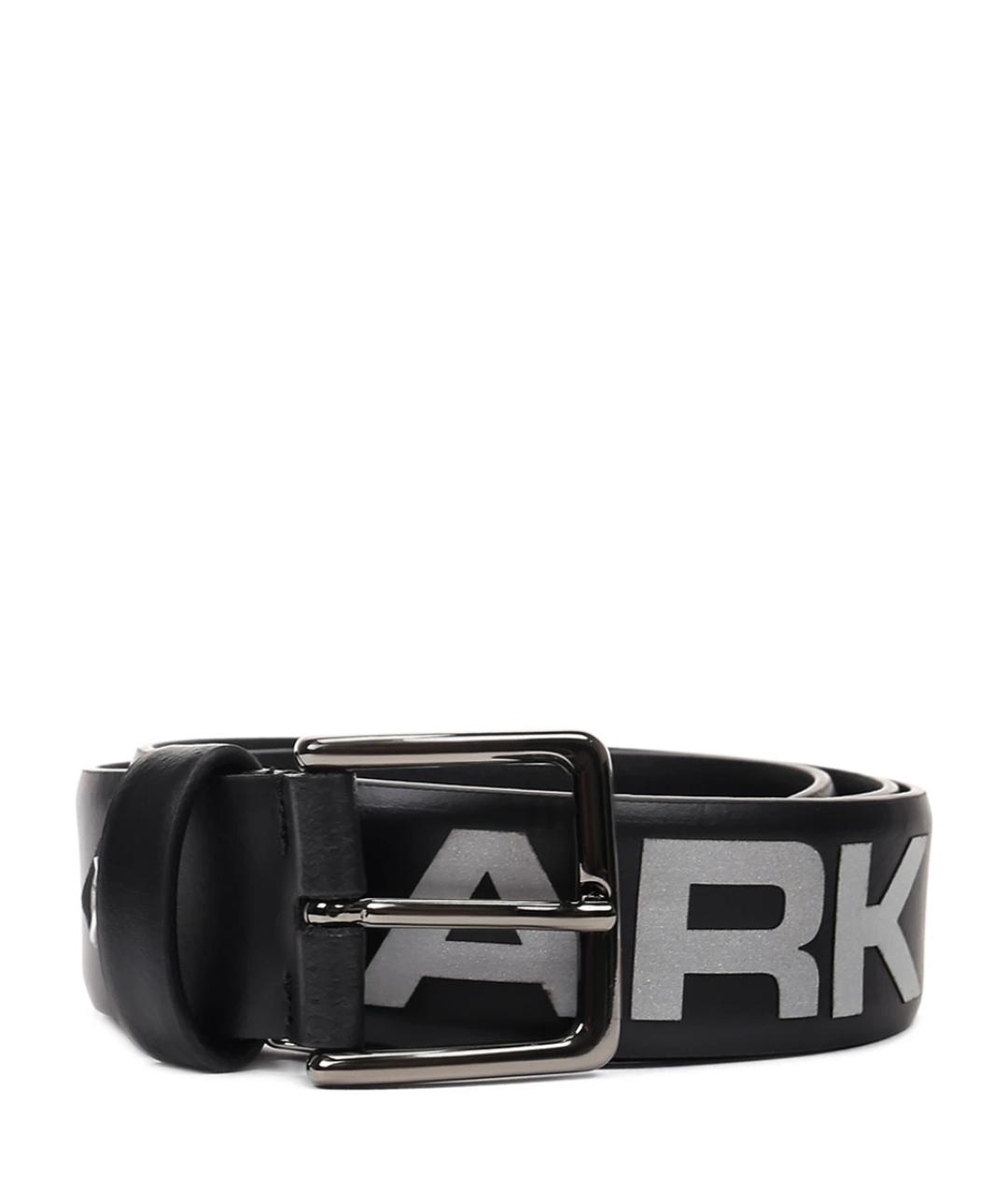 PAUL & SHARK Черный кожаный ремень, фото 1