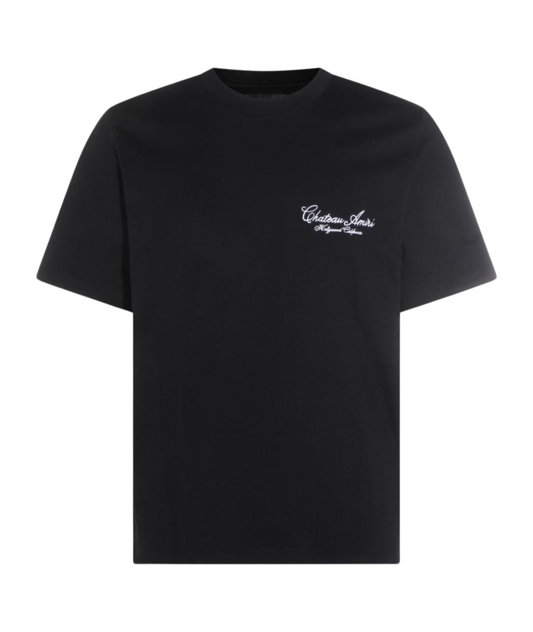 AMIRI Черная хлопковая футболка, фото 1