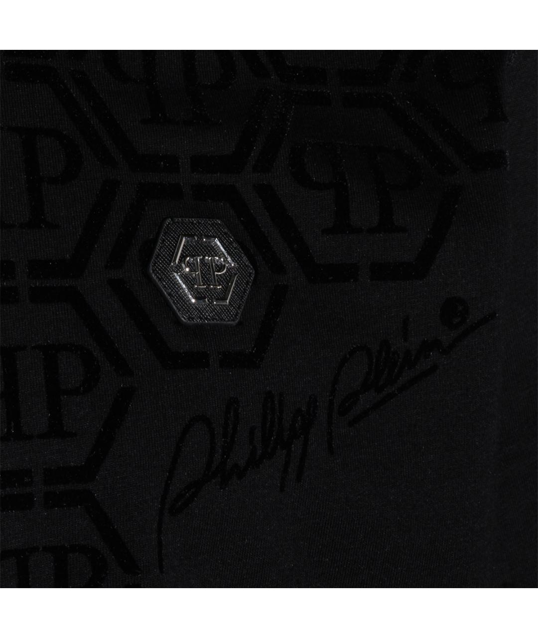 PHILIPP PLEIN Черная хлопковая футболка, фото 3