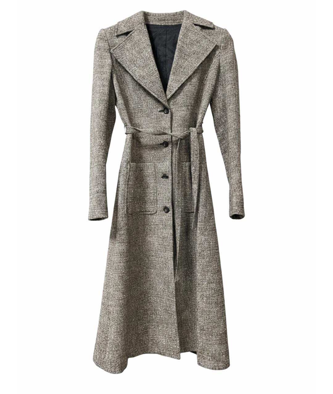 VALENTINO Коричневое шерстяное пальто, фото 1