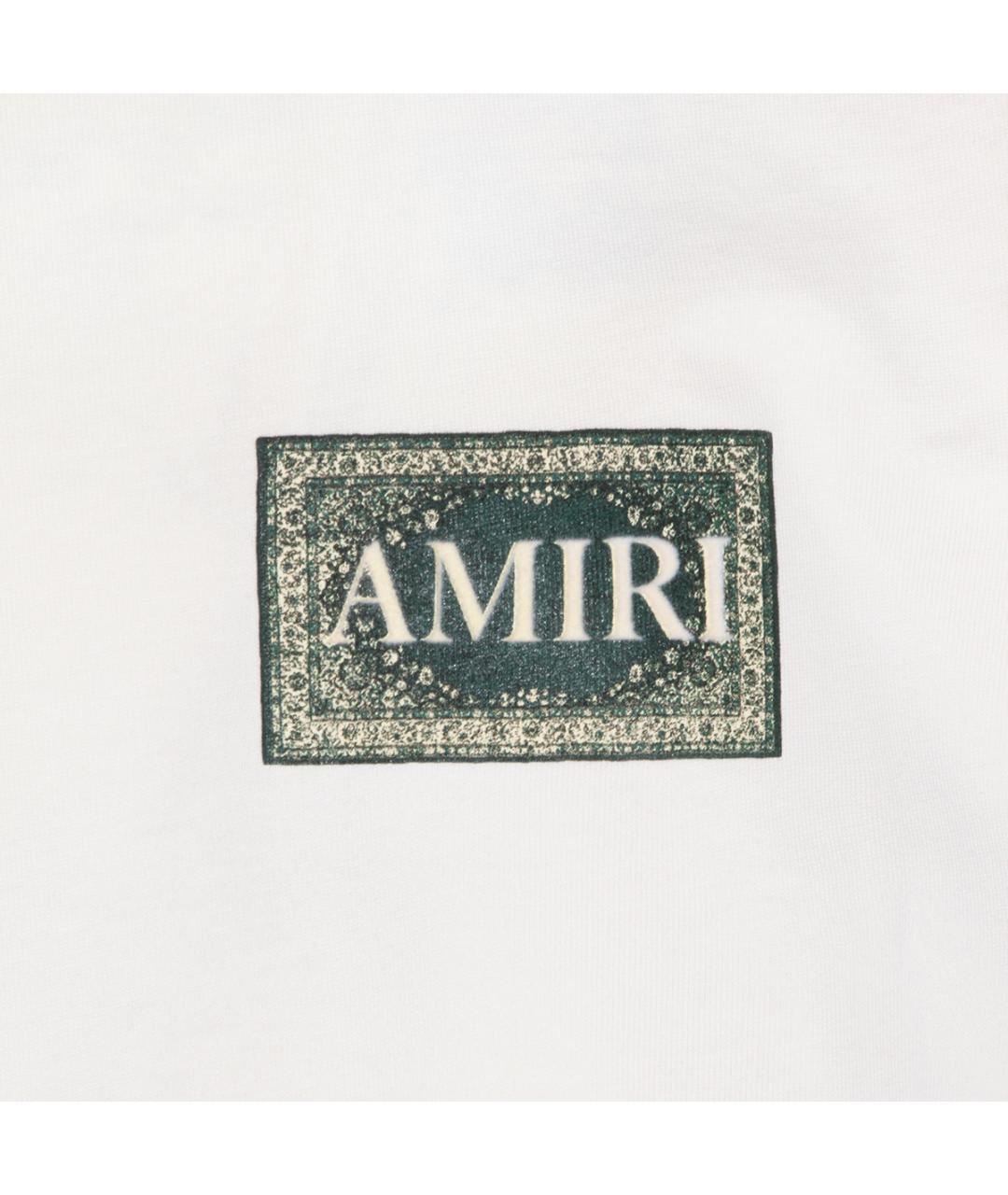 AMIRI Белая хлопковая футболка, фото 3