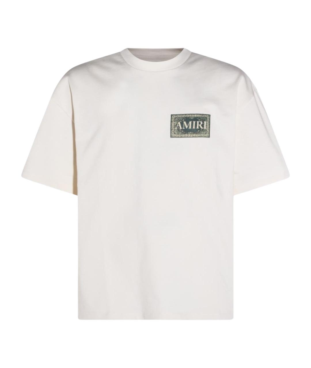 AMIRI Белая хлопковая футболка, фото 1