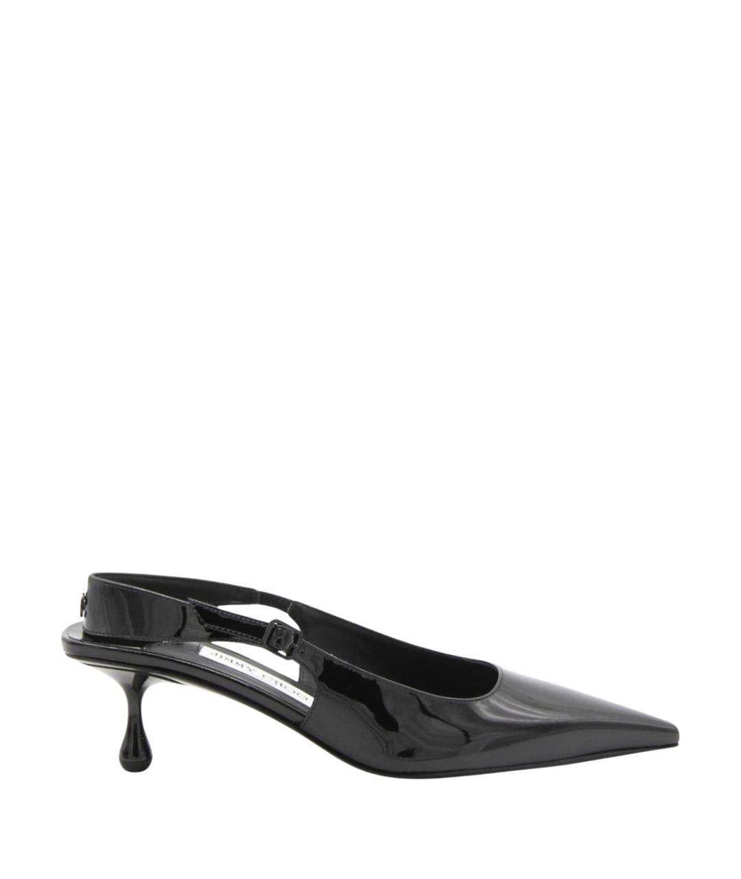 JIMMY CHOO Черные кожаные туфли, фото 1