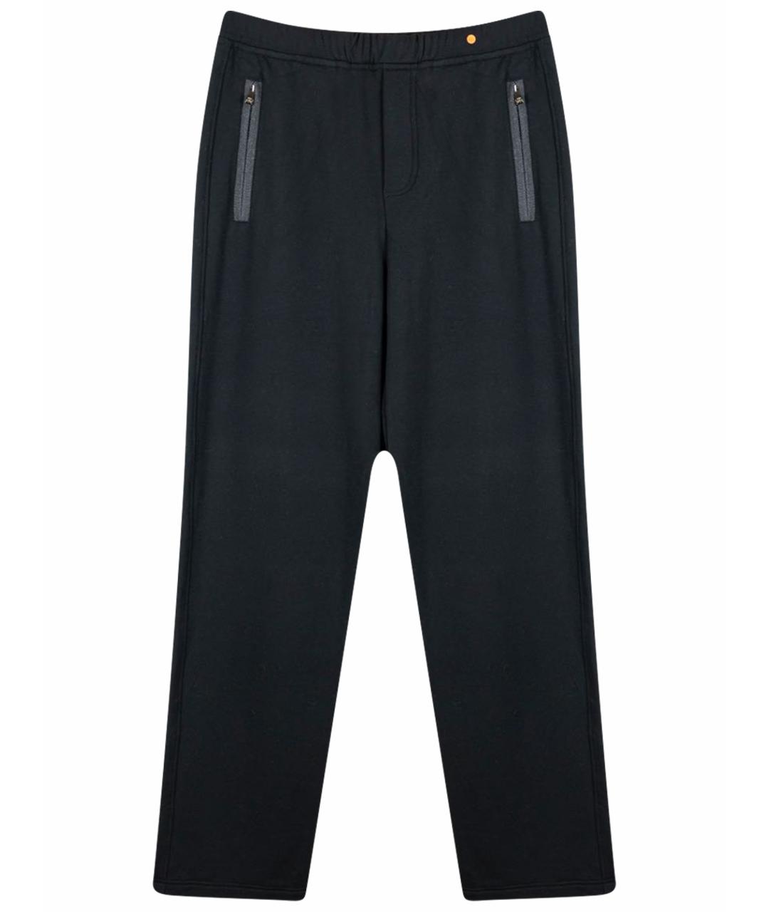 CORNELIANI Черные вискозные повседневные брюки, фото 1