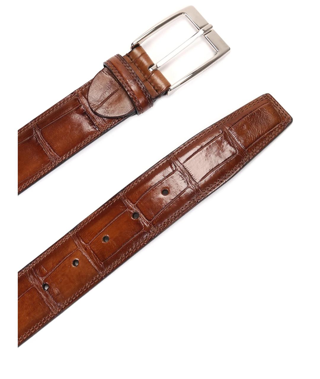 BARRETT Коричневый ремень из экзотической кожи, фото 3