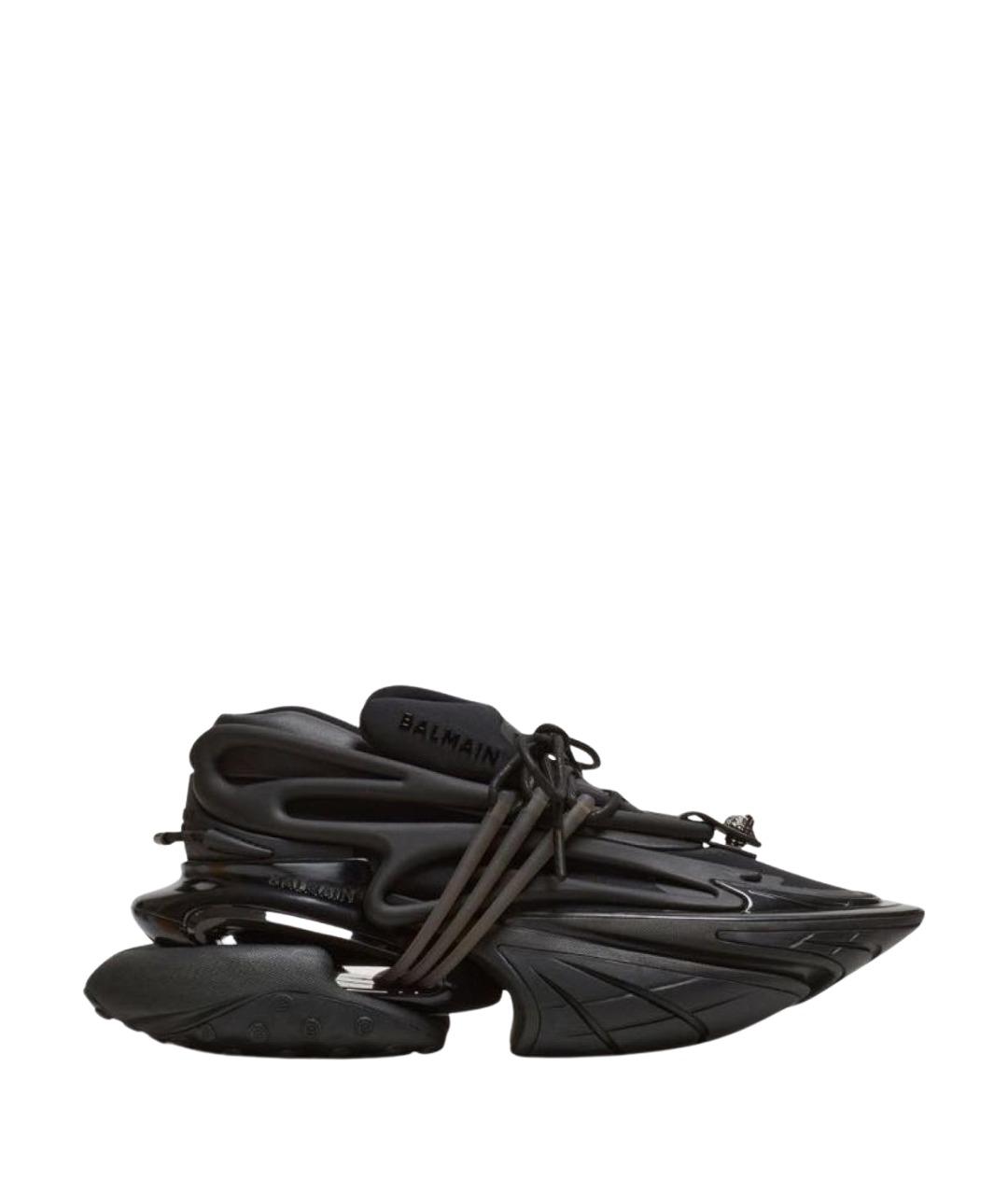 BALMAIN Черные низкие кроссовки / кеды, фото 1