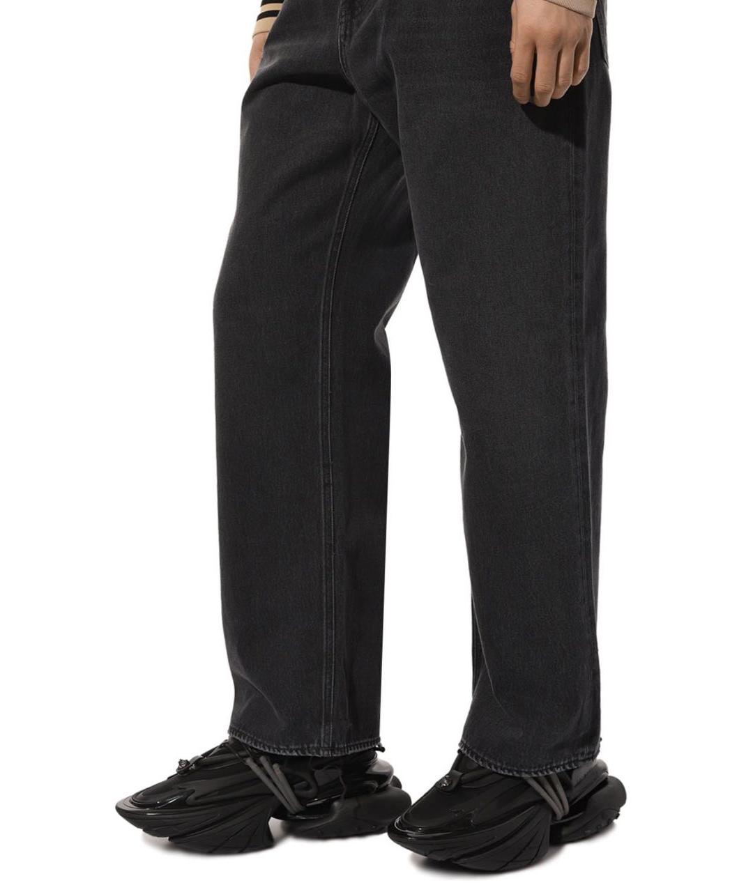 BALMAIN Черные низкие кроссовки / кеды, фото 5