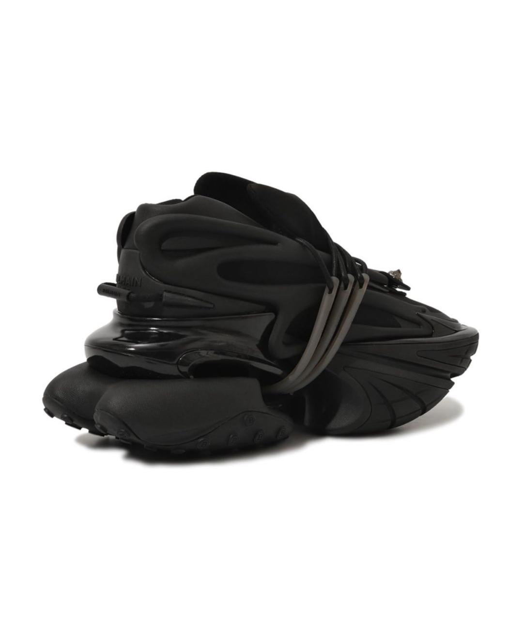 BALMAIN Черные низкие кроссовки / кеды, фото 3