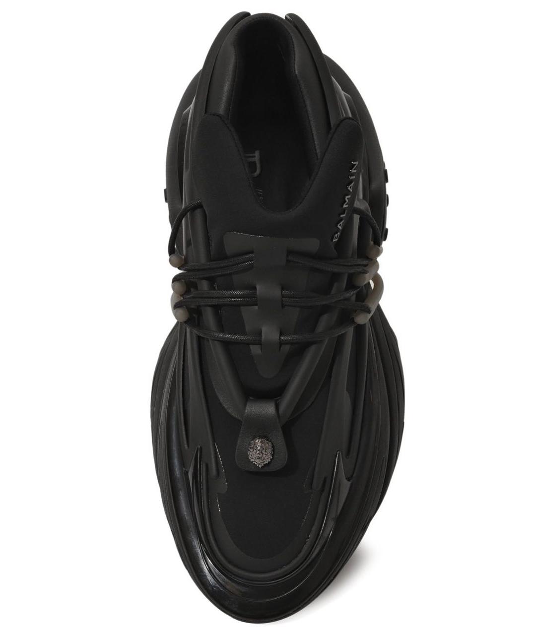 BALMAIN Черные низкие кроссовки / кеды, фото 4