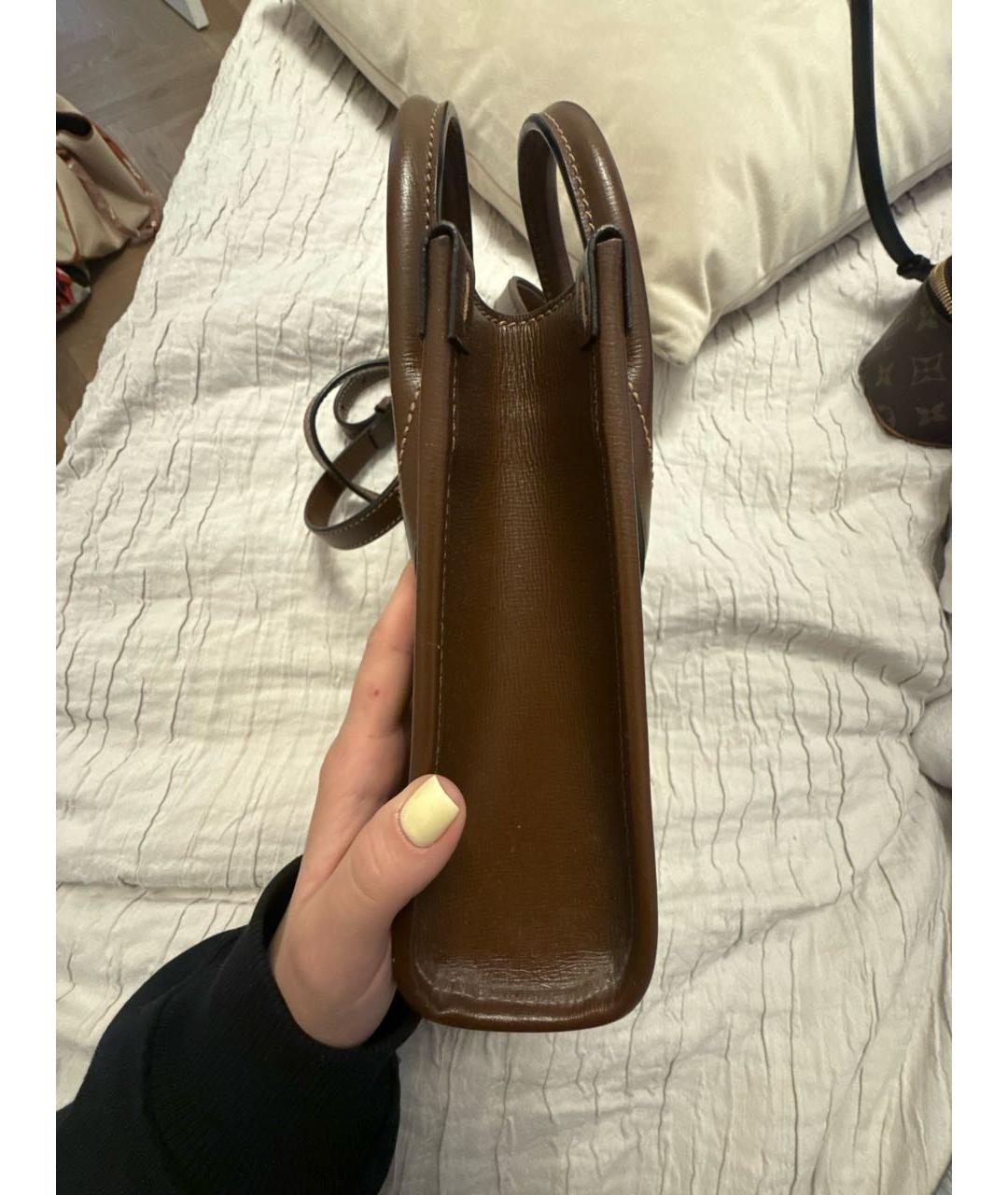 GUCCI Бежевая кожаная сумка через плечо, фото 2