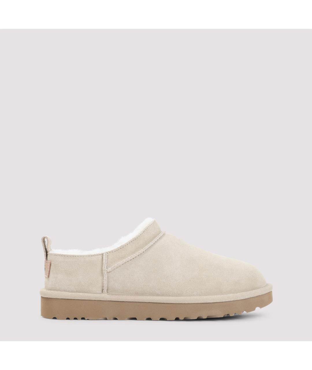 UGG AUSTRALIA Бежевые замшевые сабо, фото 2