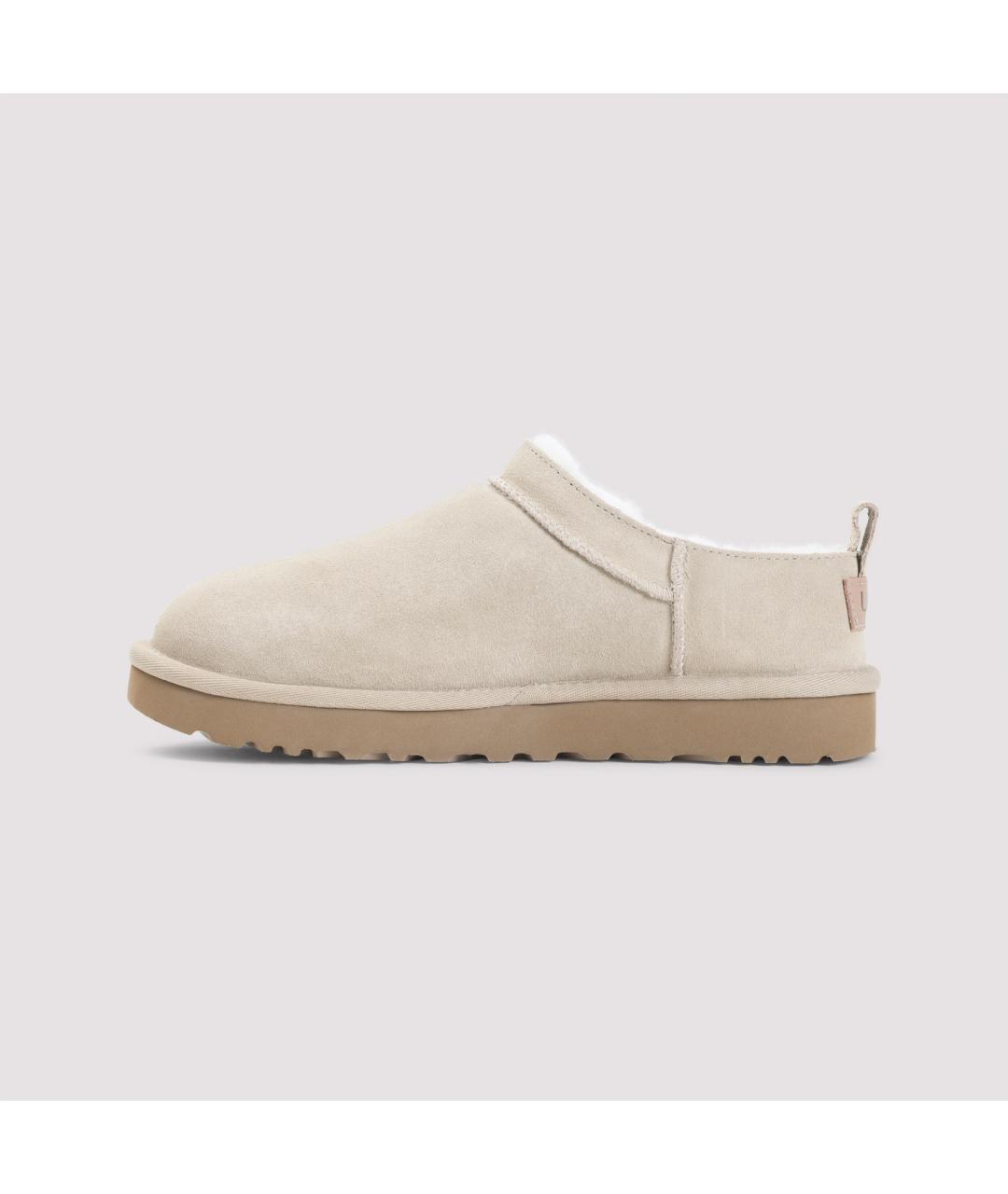 UGG AUSTRALIA Бежевые замшевые сабо, фото 4
