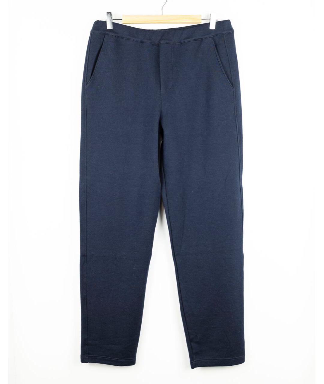 CORNELIANI Темно-синие хлопковые повседневные брюки, фото 4