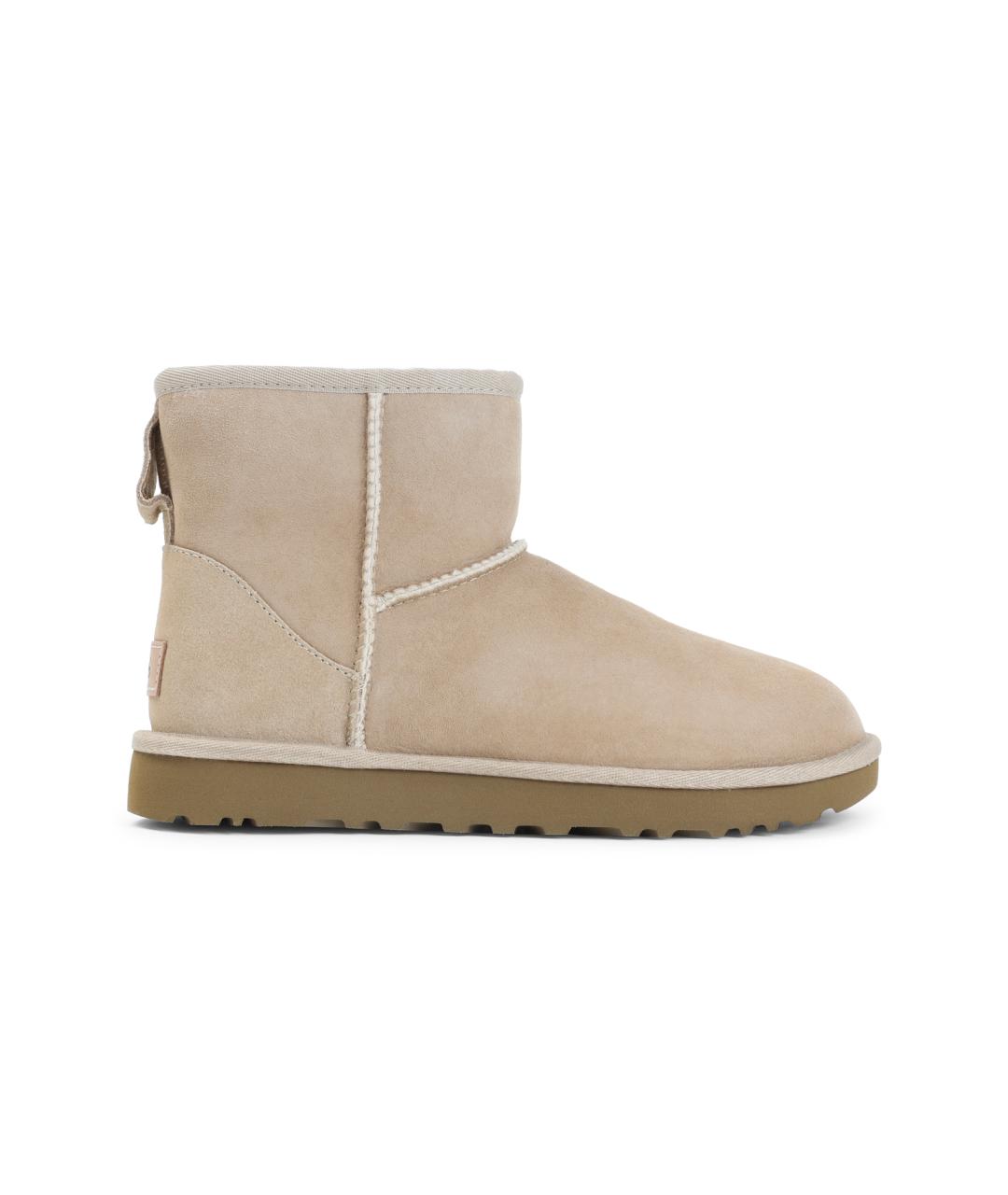 UGG AUSTRALIA Бежевые замшевые полусапоги, фото 1