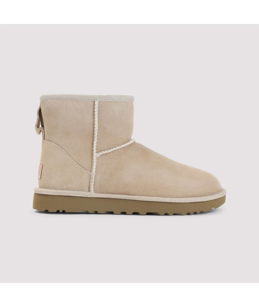 UGG AUSTRALIA Бежевые замшевые полусапоги, фото 3