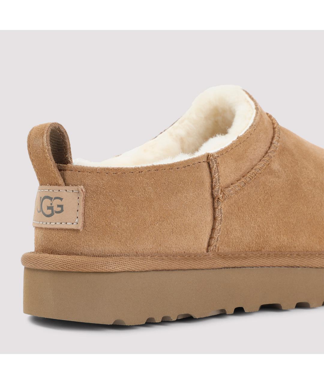 UGG AUSTRALIA Бежевые замшевые сабо, фото 6
