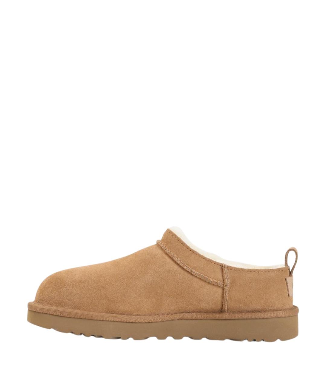 UGG Бежевые замшевые сабо, фото 2