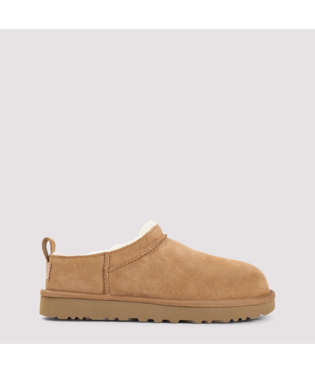 UGG AUSTRALIA Бежевые замшевые сабо, фото 2