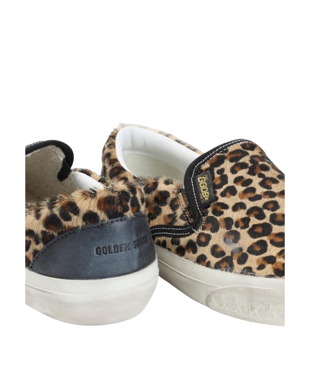 GOLDEN GOOSE DELUXE BRAND Мульти кожаные слипоны, фото 4