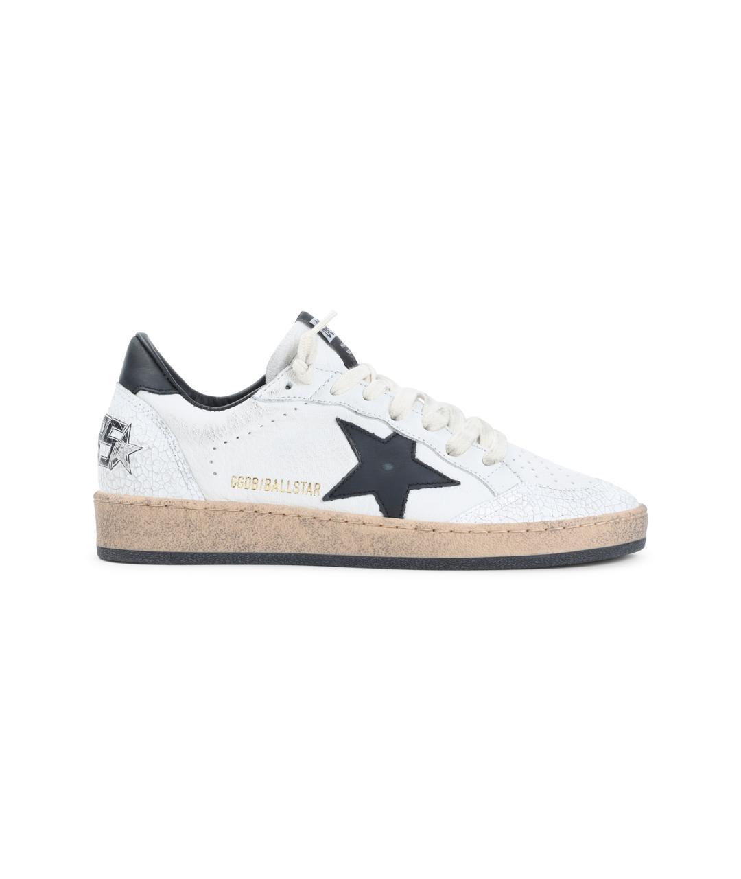 GOLDEN GOOSE DELUXE BRAND Белые кожаные кеды, фото 1