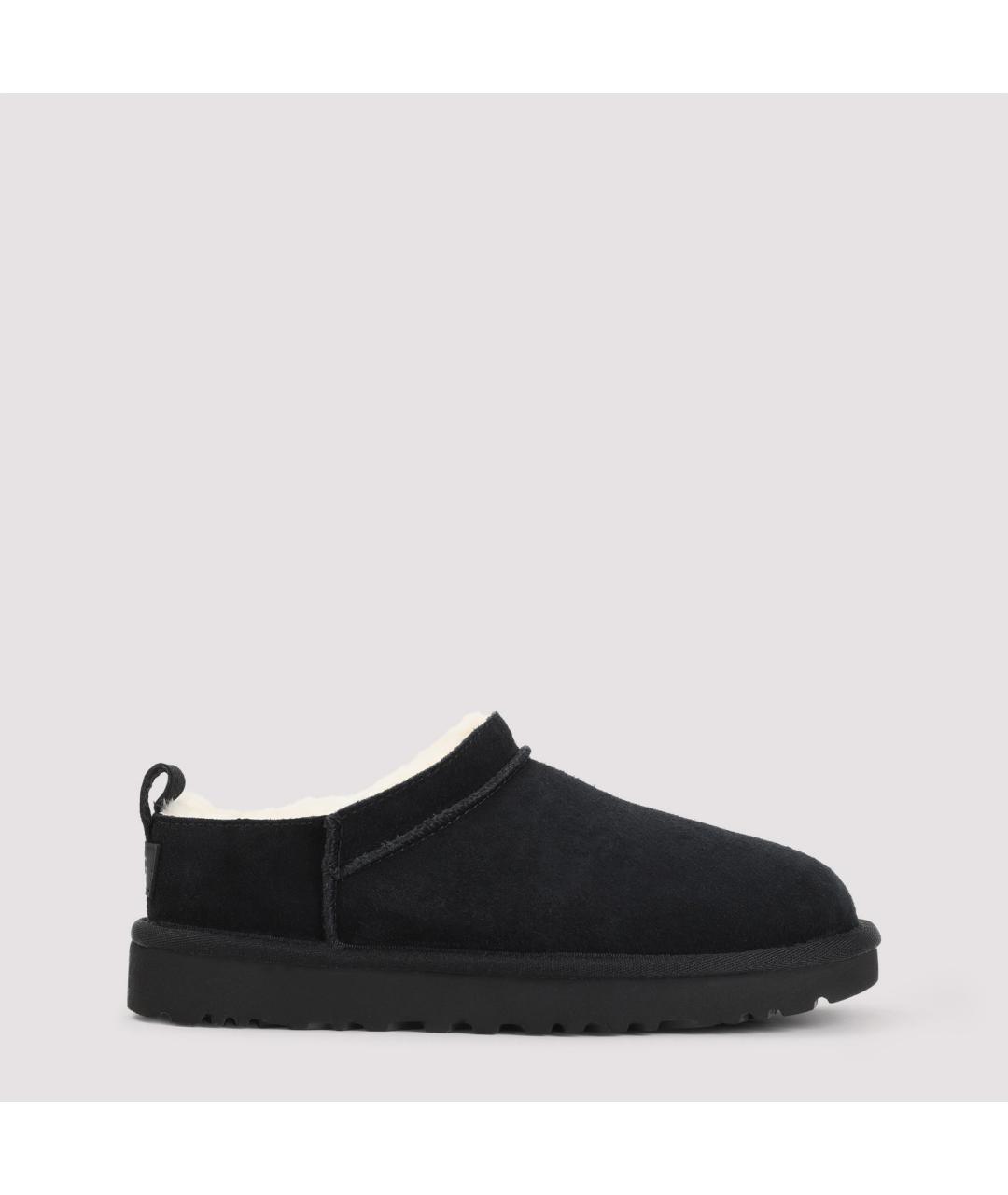 UGG AUSTRALIA Черные замшевые сабо, фото 2