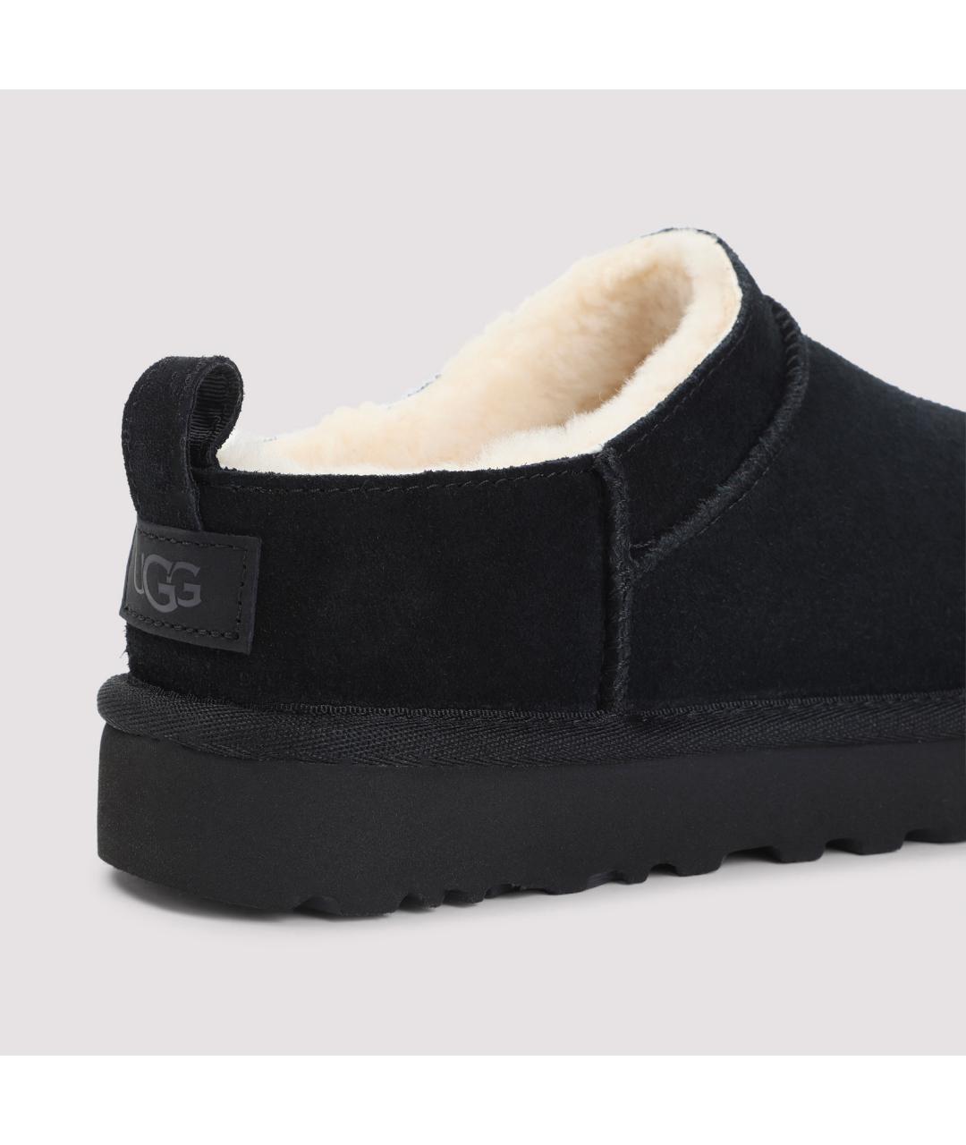 UGG AUSTRALIA Черные замшевые сабо, фото 6