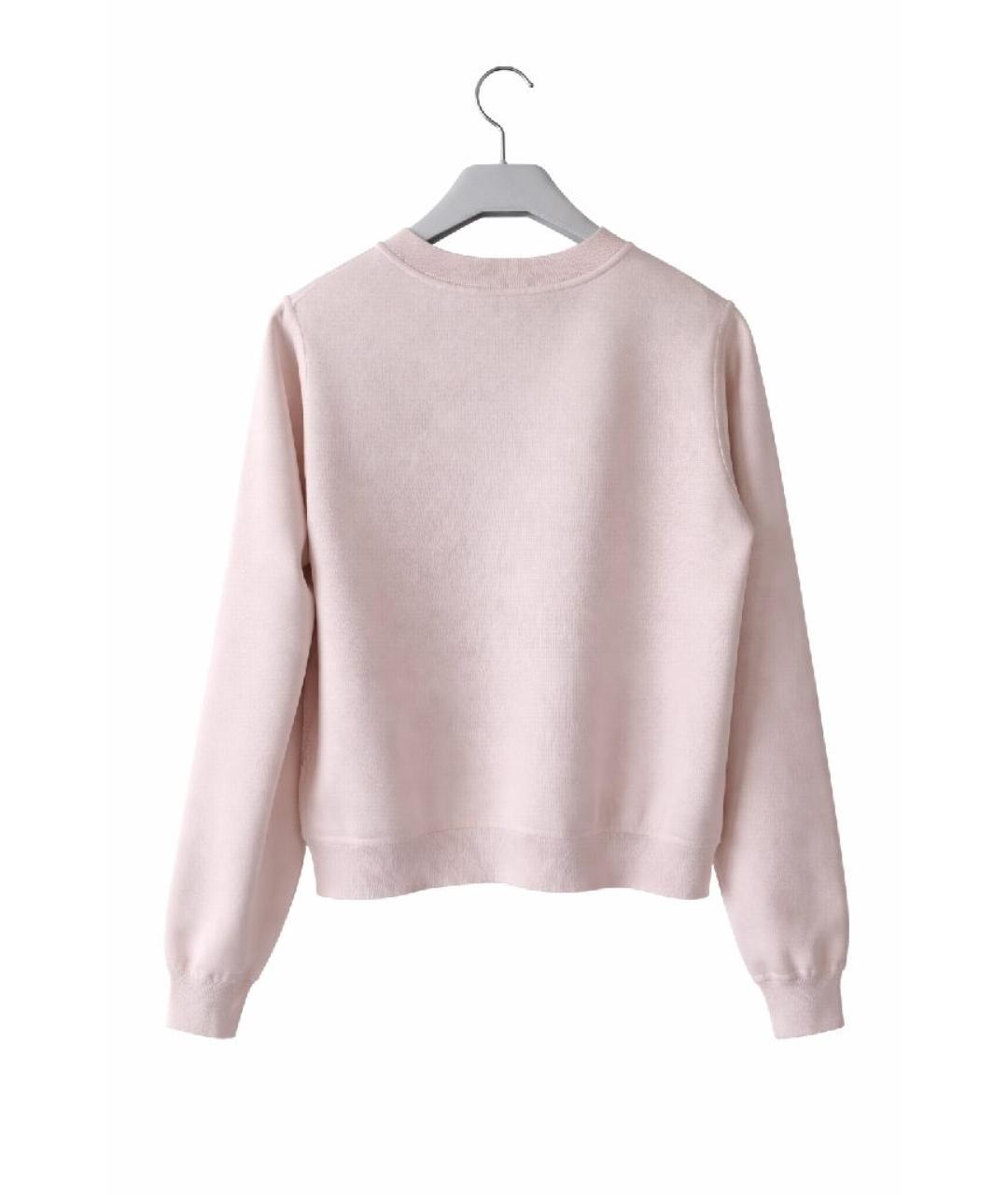 HERMES Розовый шелковый джемпер / свитер, фото 3