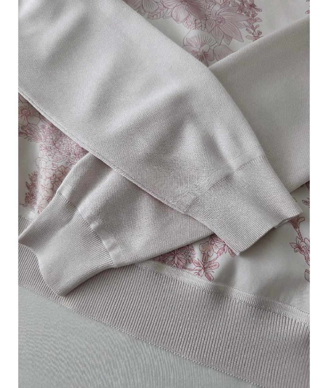 HERMES Розовый шелковый джемпер / свитер, фото 7