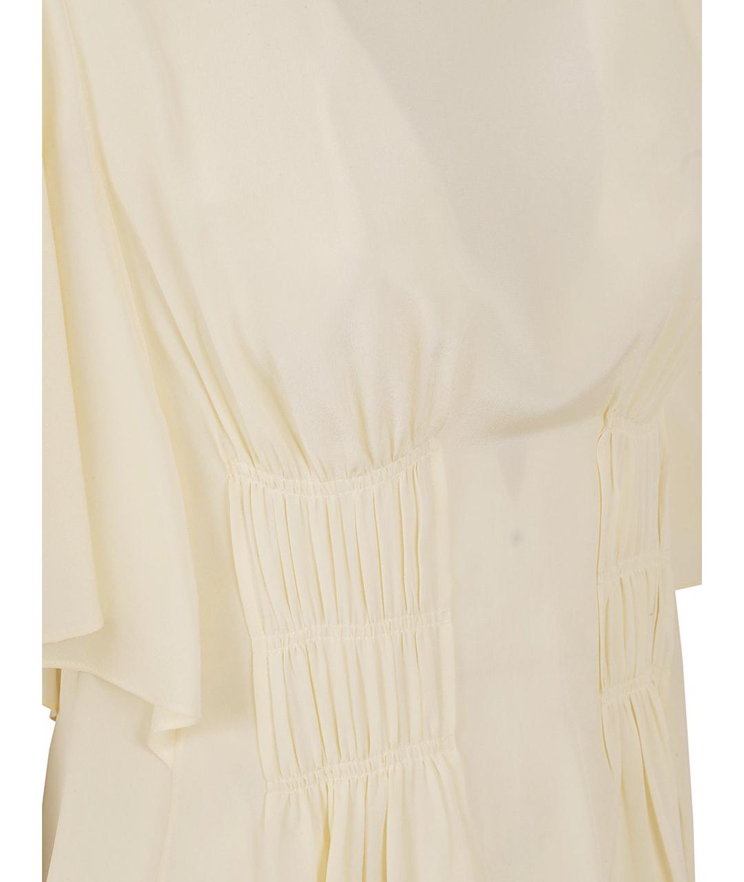 CHLOE Бежевая шелковая блузы, фото 2