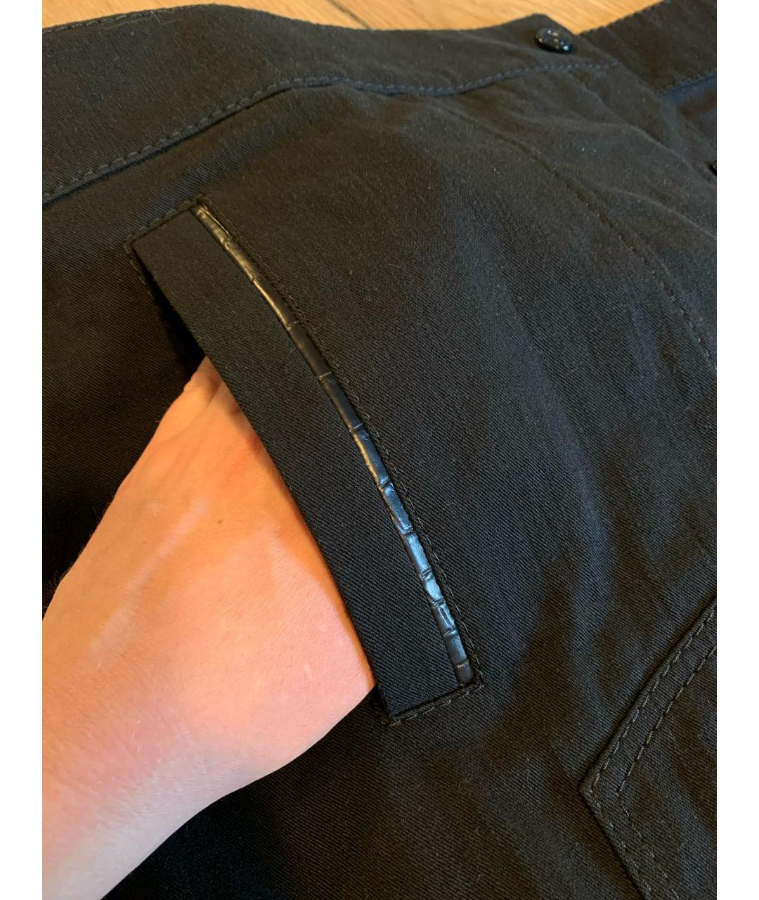 STEFANO RICCI Черная хлопко-эластановая куртка, фото 8