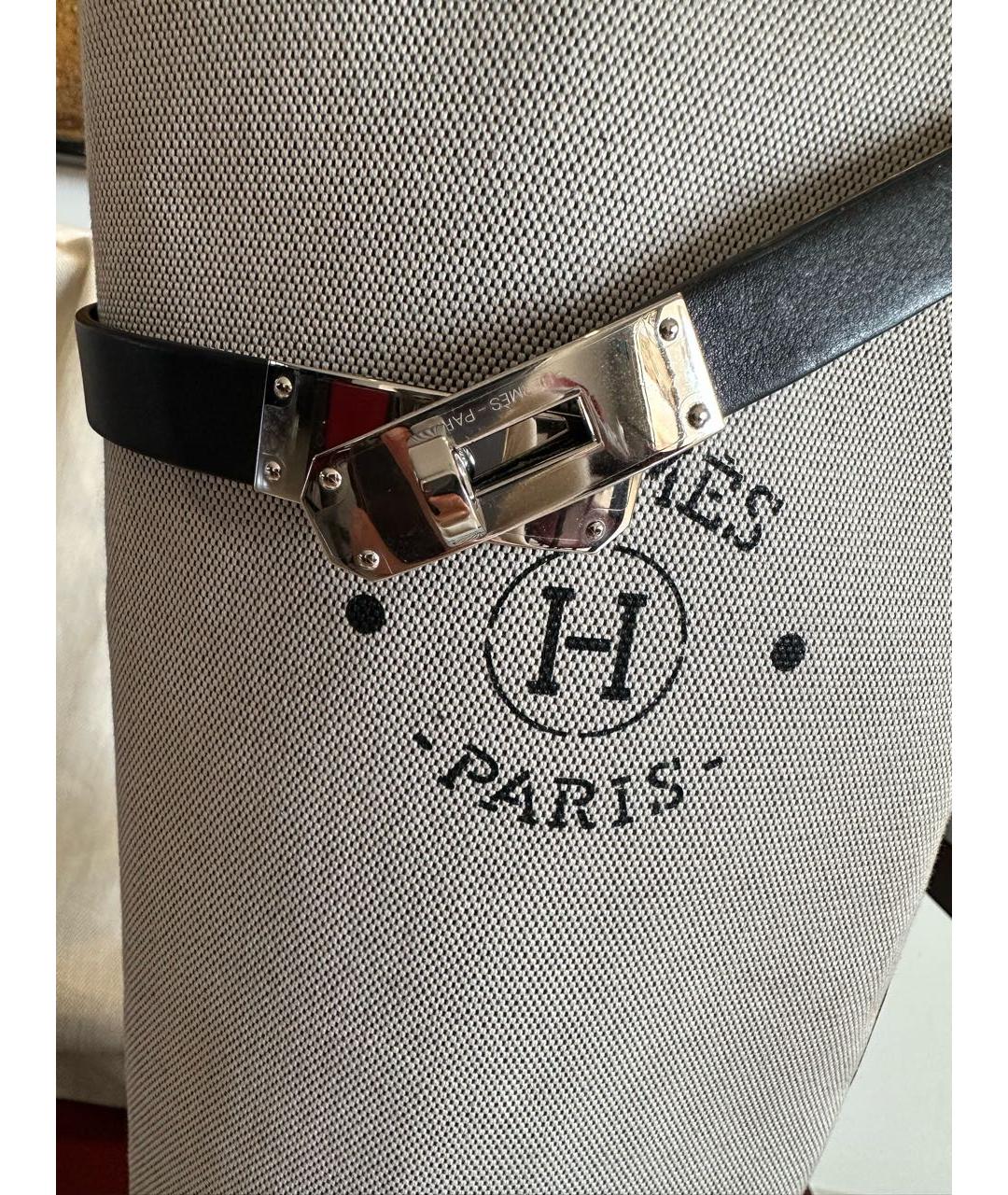 HERMES Черные кожаные сапоги, фото 7