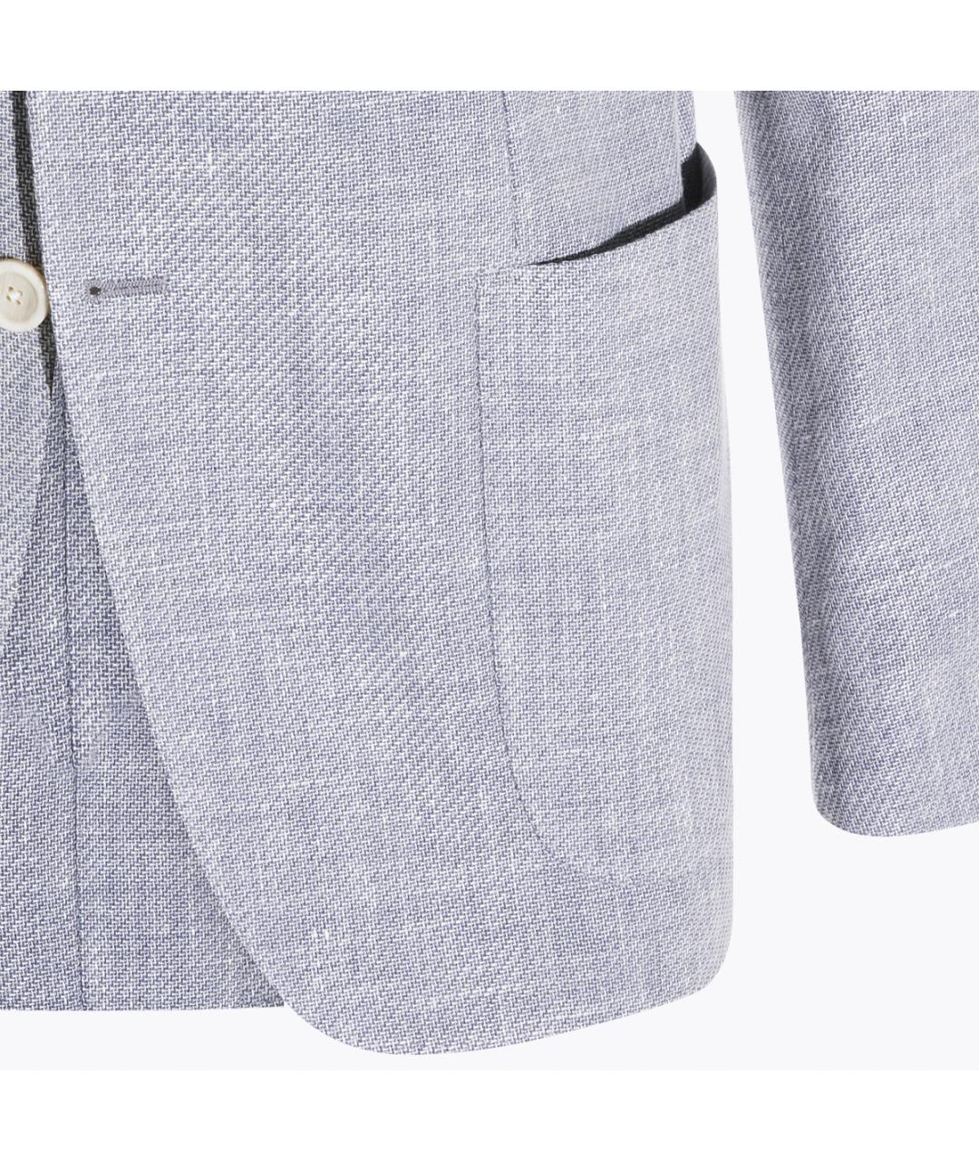 LARDINI Серый шерстяной пиджак, фото 4