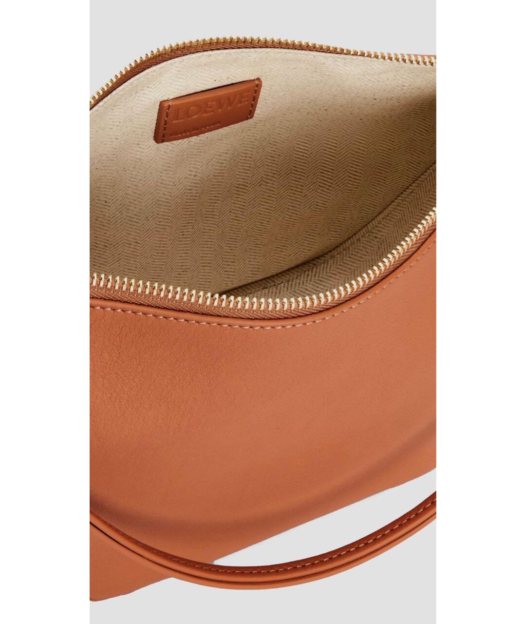 LOEWE Оранжевая кожаная сумка через плечо, фото 4