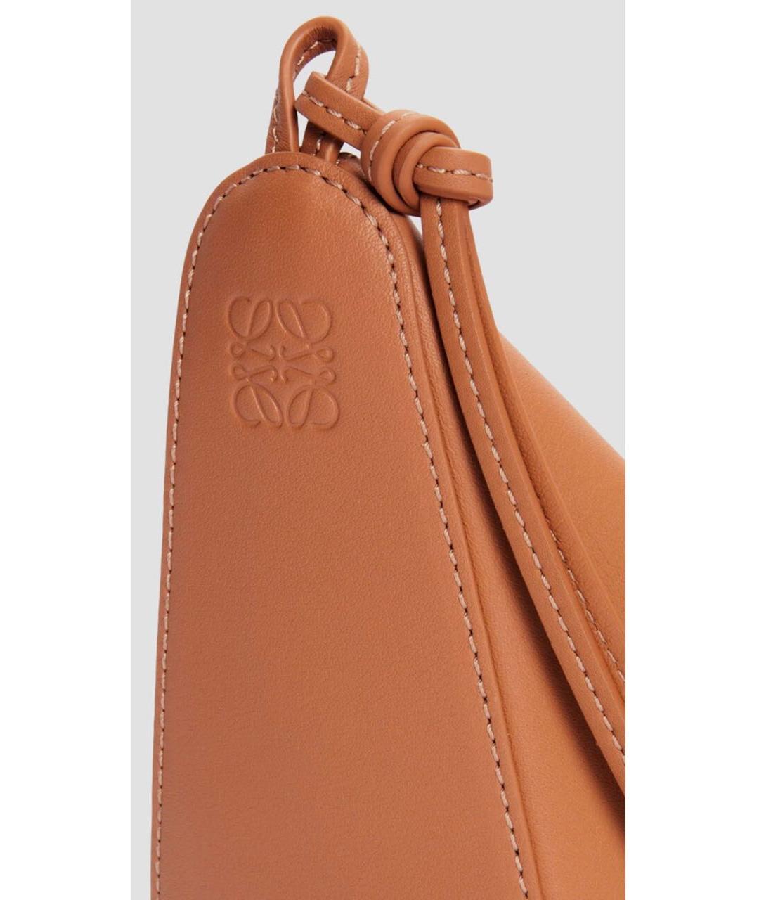 LOEWE Оранжевая кожаная сумка через плечо, фото 5