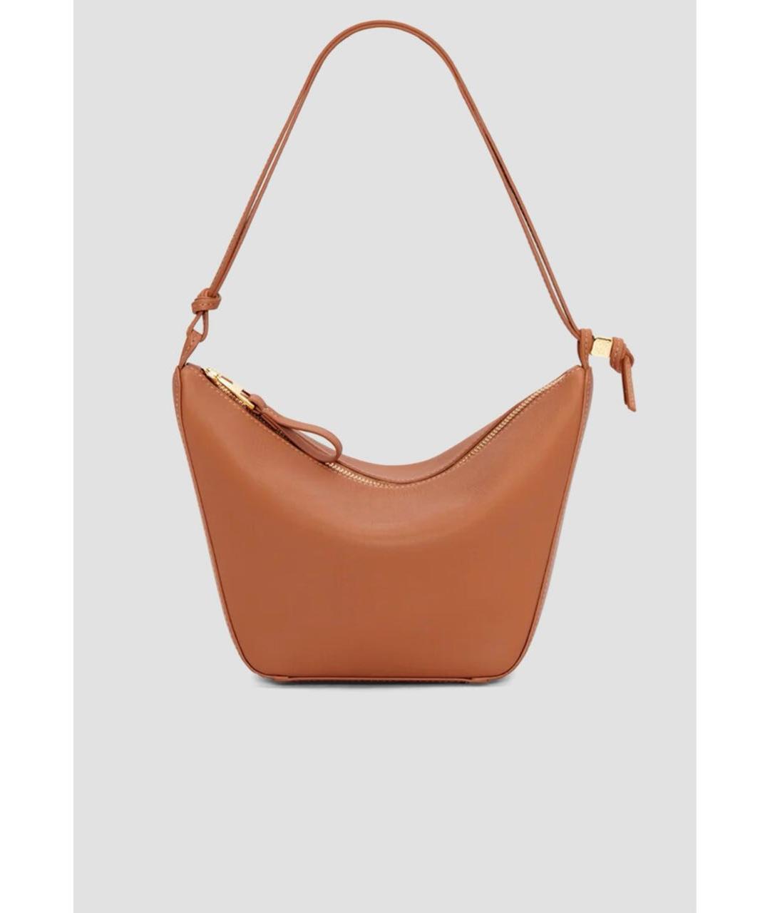 LOEWE Оранжевая кожаная сумка через плечо, фото 7