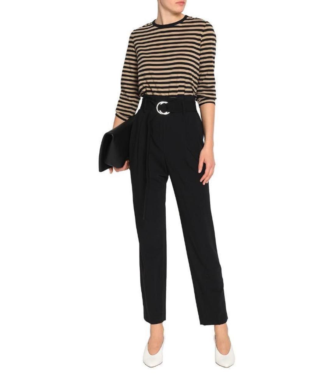 MICHAEL MICHAEL KORS Черные шерстяные прямые брюки, фото 2