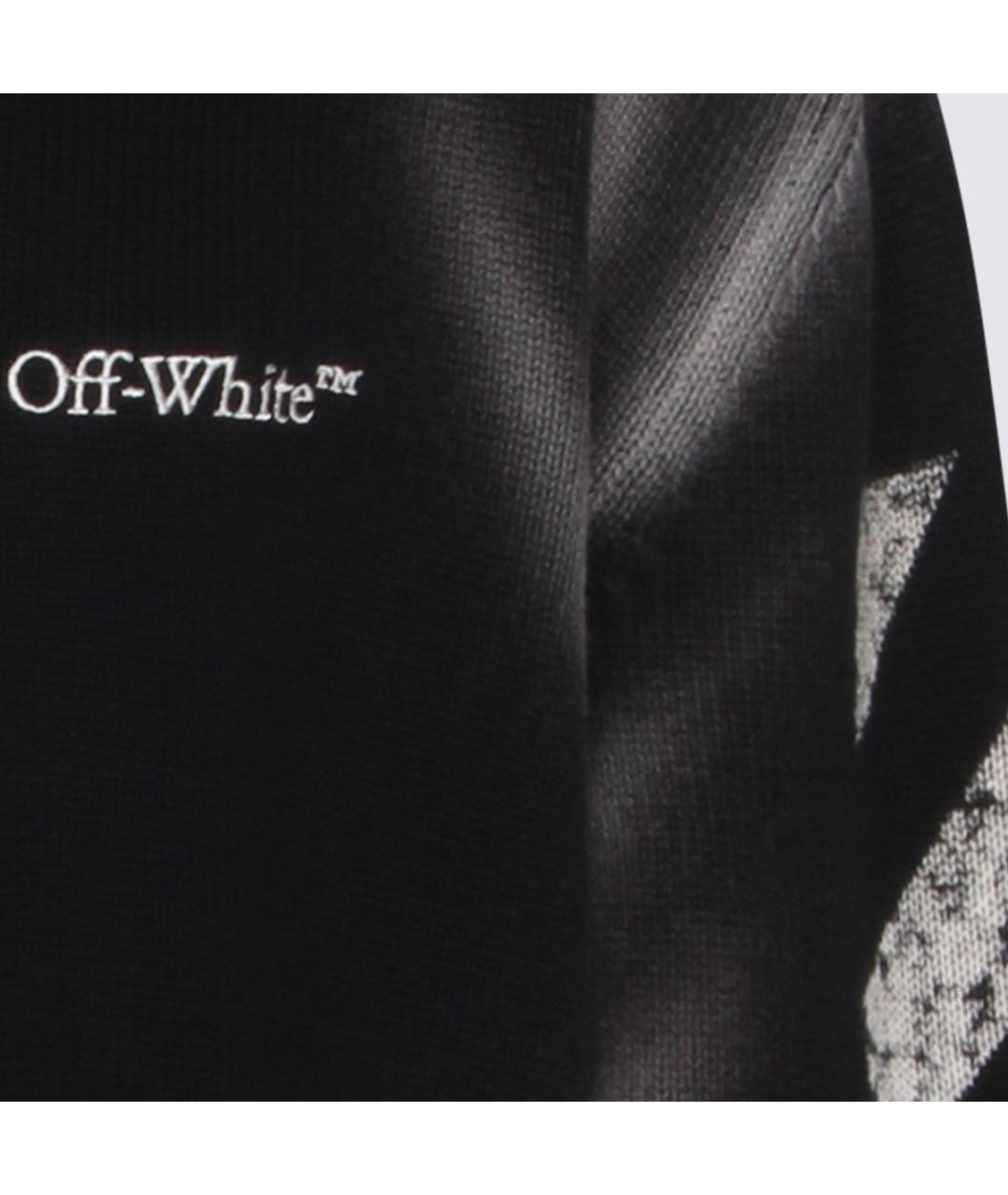 OFF-WHITE Черный хлопковый джемпер / свитер, фото 3