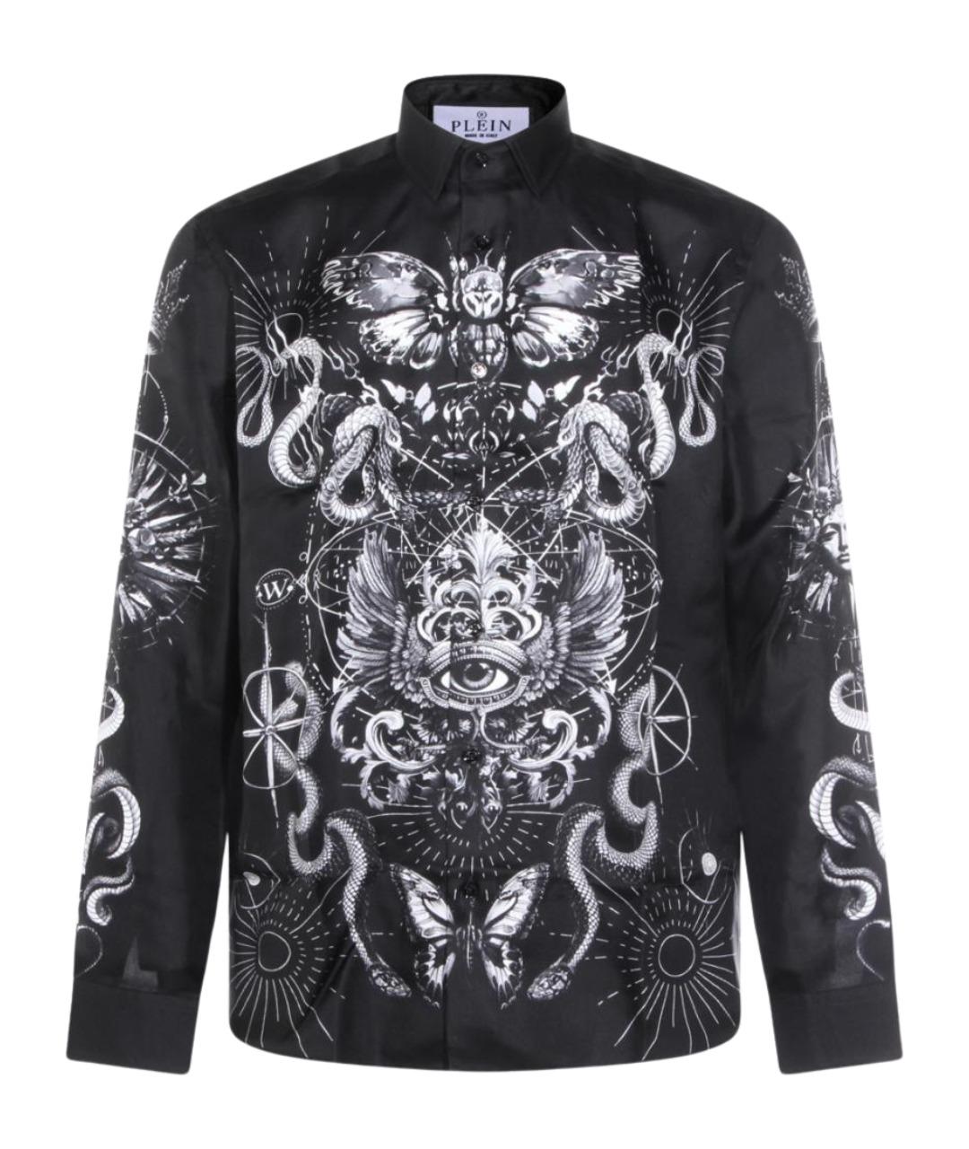 PHILIPP PLEIN Черная хлопковая кэжуал рубашка, фото 1