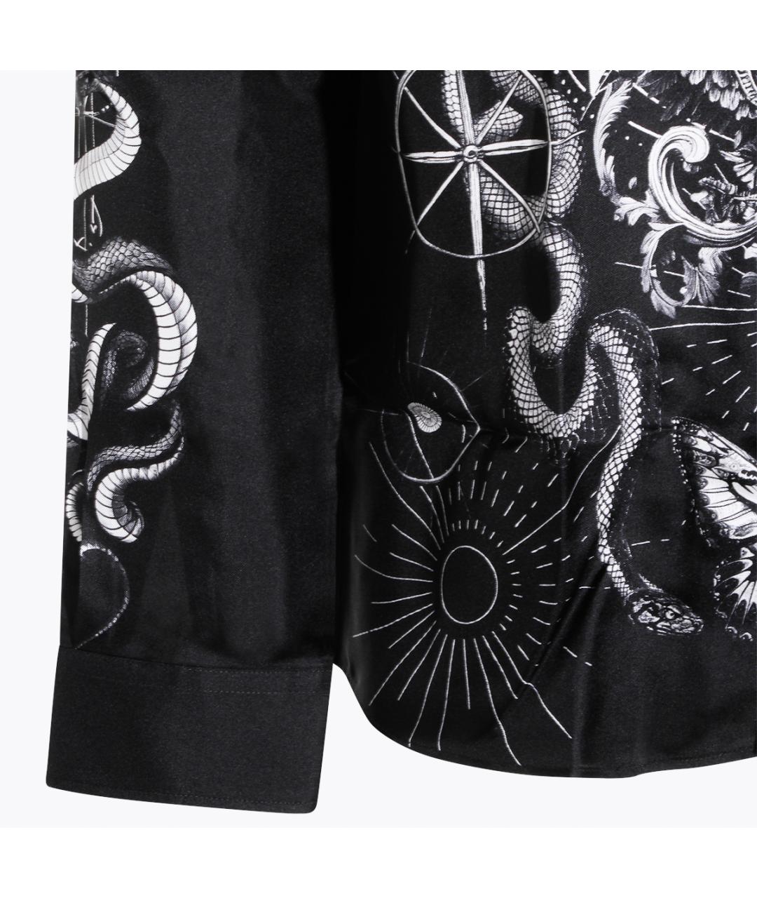 PHILIPP PLEIN Черная хлопковая кэжуал рубашка, фото 3