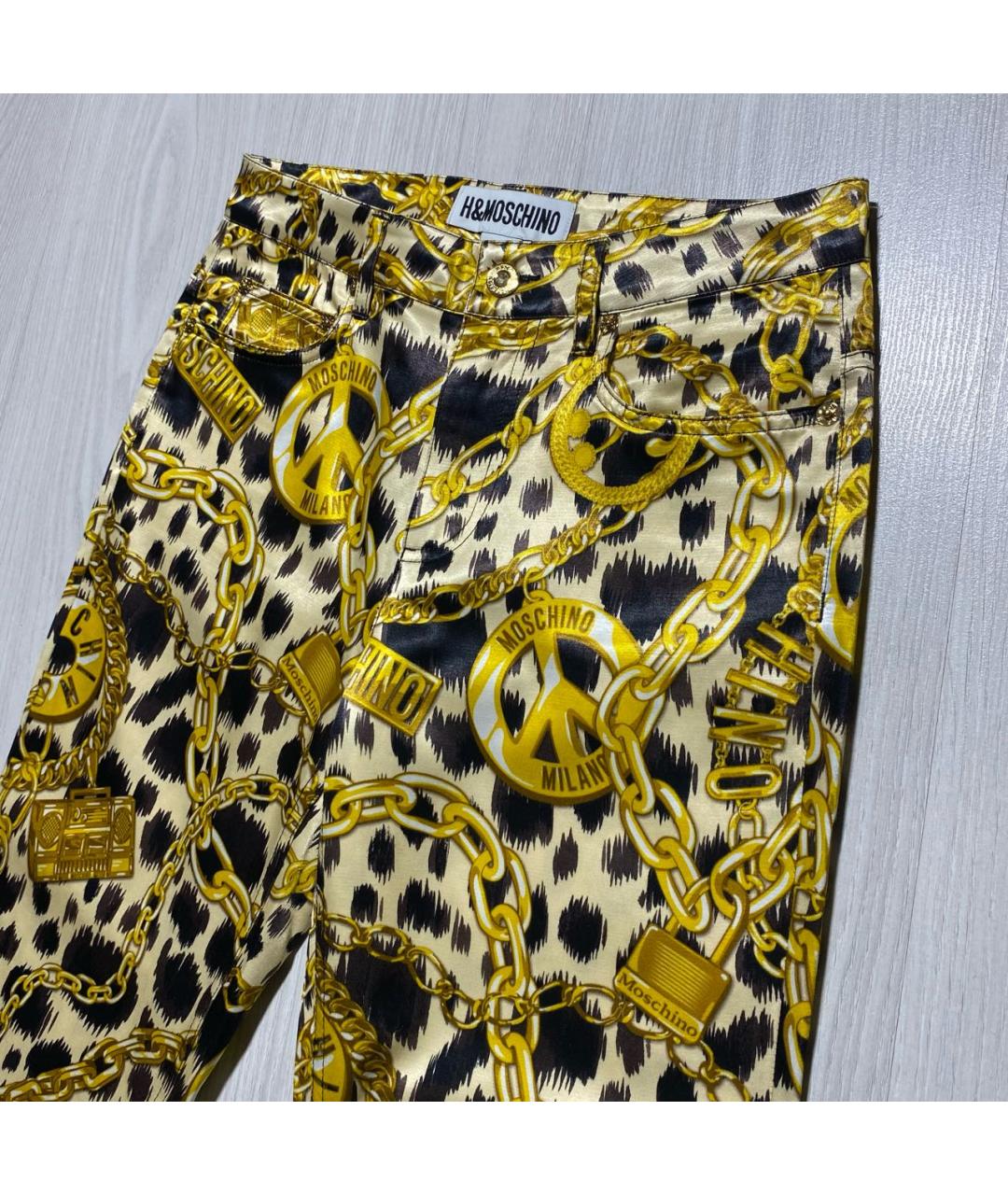 MOSCHINO Мульти брюки узкие, фото 2