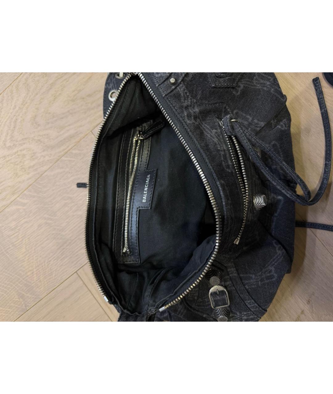 BALENCIAGA Серая деним сумка через плечо, фото 5