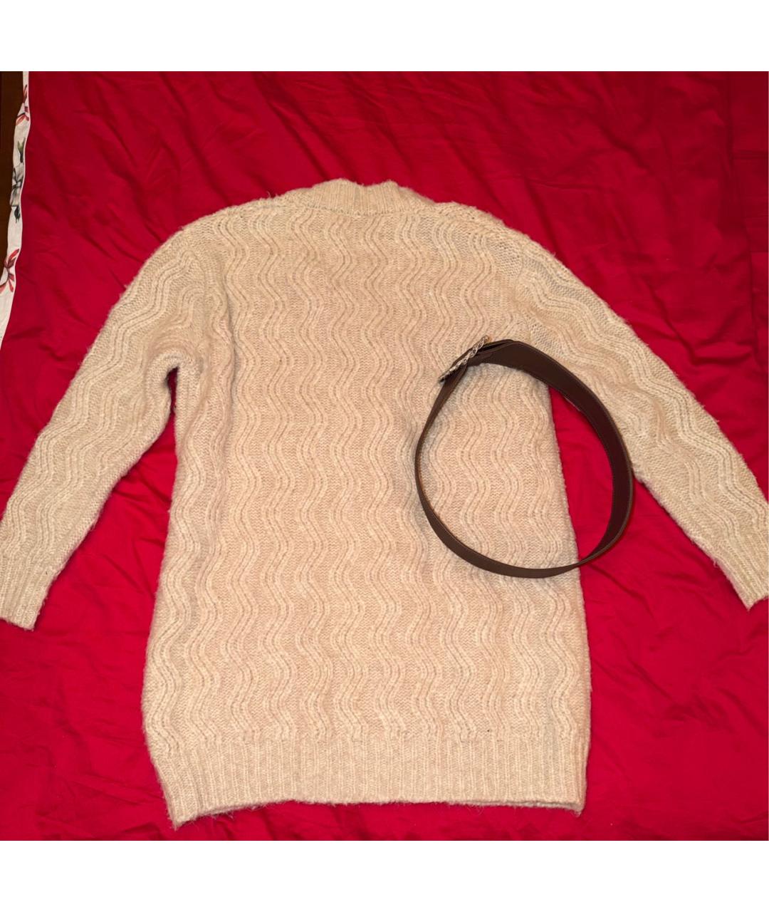 GIUSEPPE DI MORABITO Бежевый шерстяной кардиган, фото 2