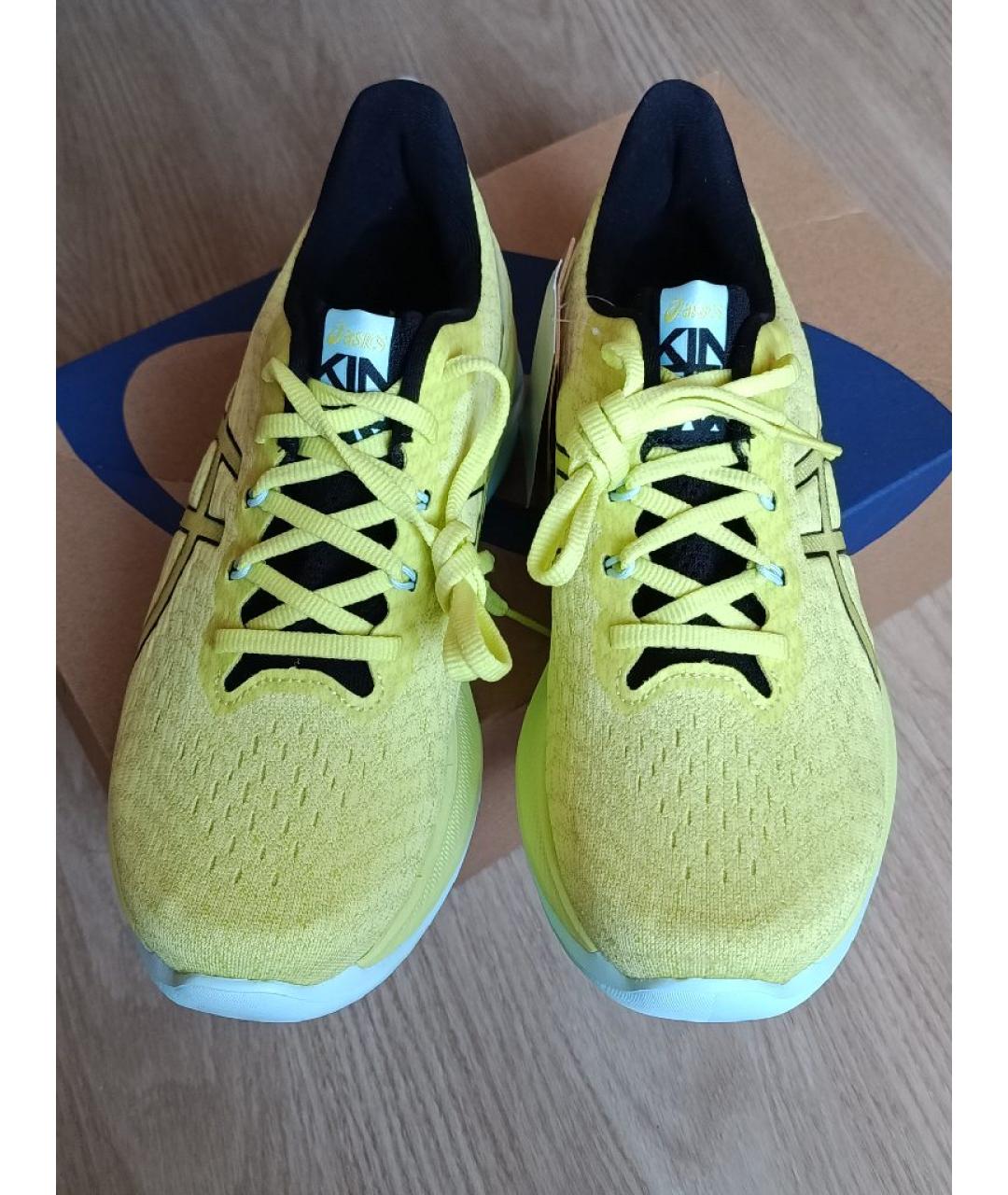 ASICS Салатовые текстильные низкие кроссовки / кеды, фото 2