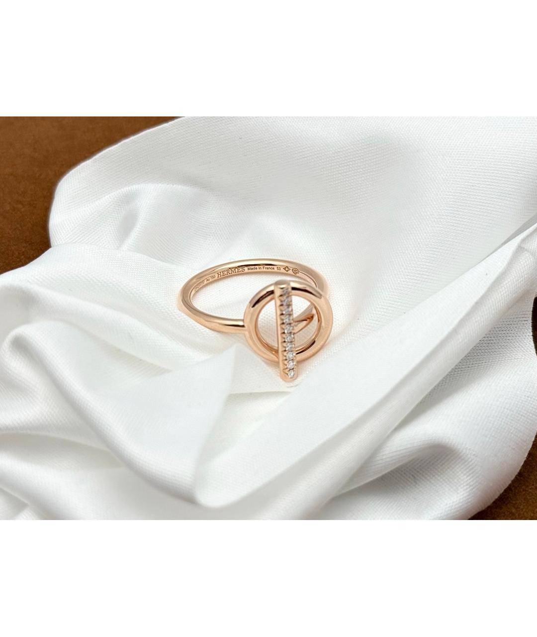 HERMES Золотое кольцо из розового золота, фото 2