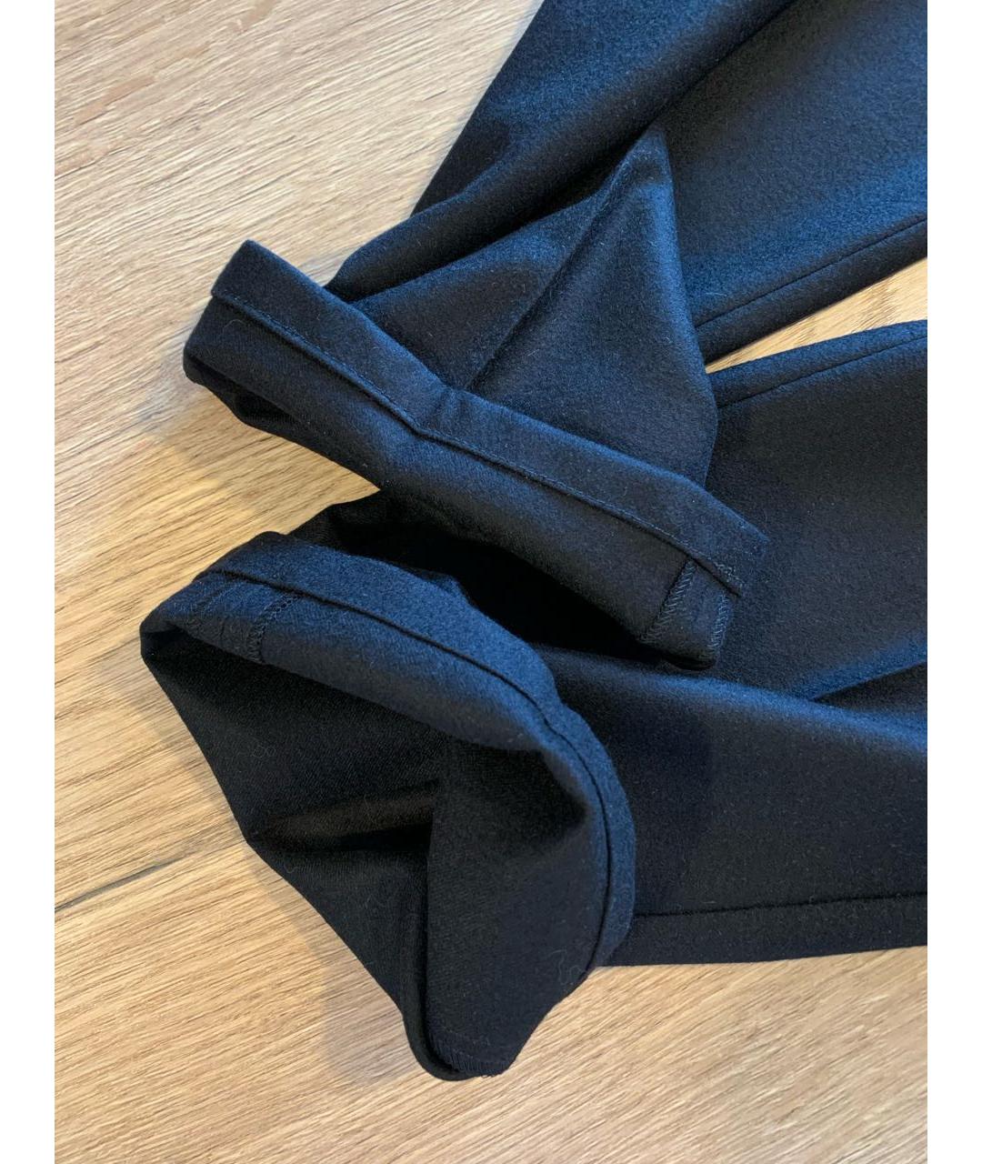 STEFANO RICCI Черные кашемировые повседневные брюки, фото 7