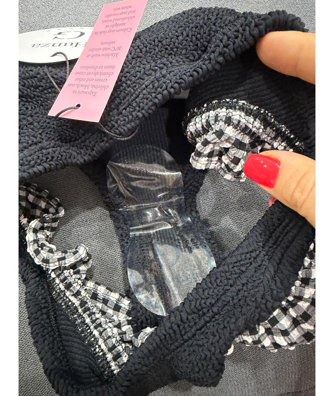 HUNZA G Черный купальник, фото 4