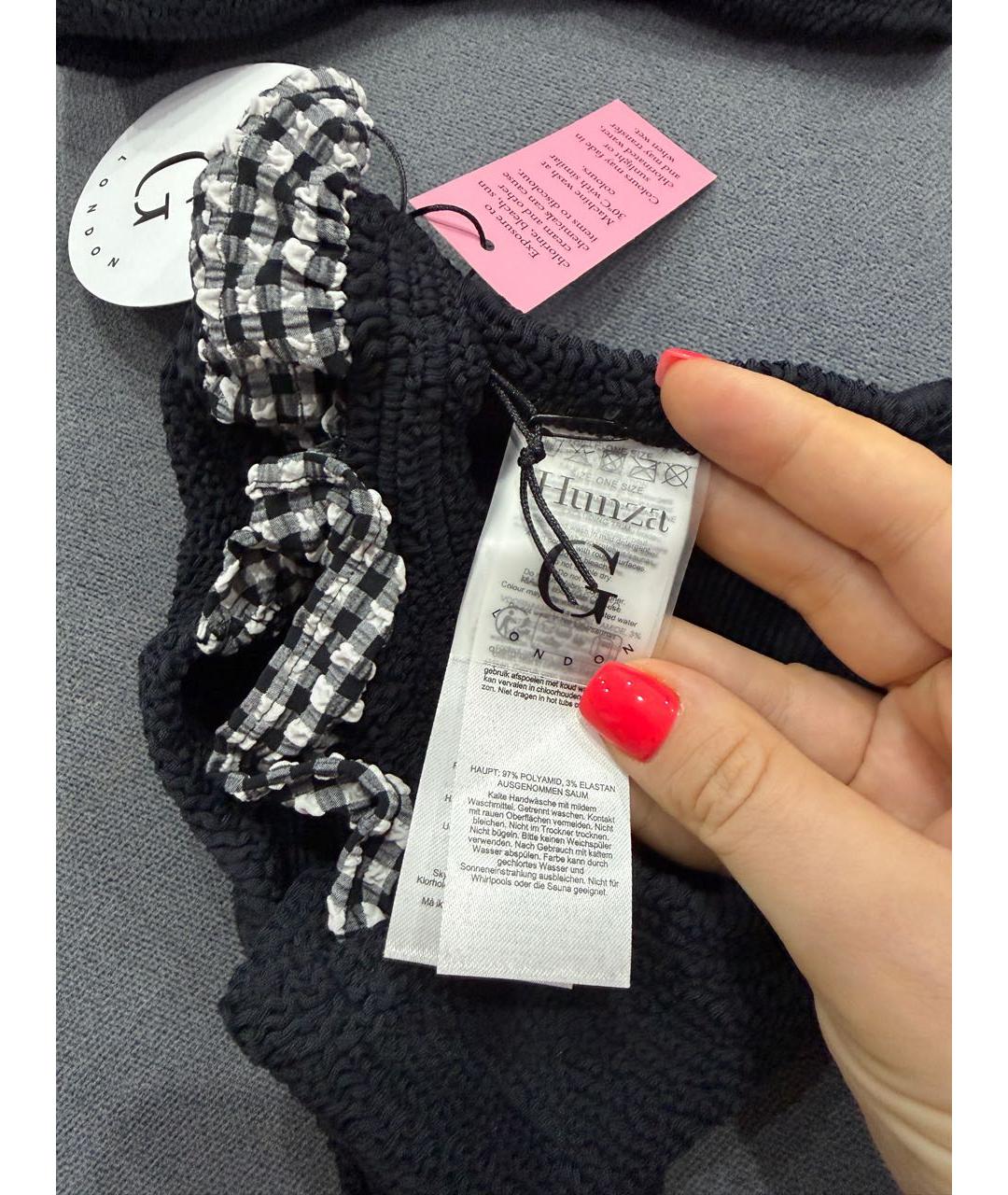 HUNZA G Черный купальник, фото 3