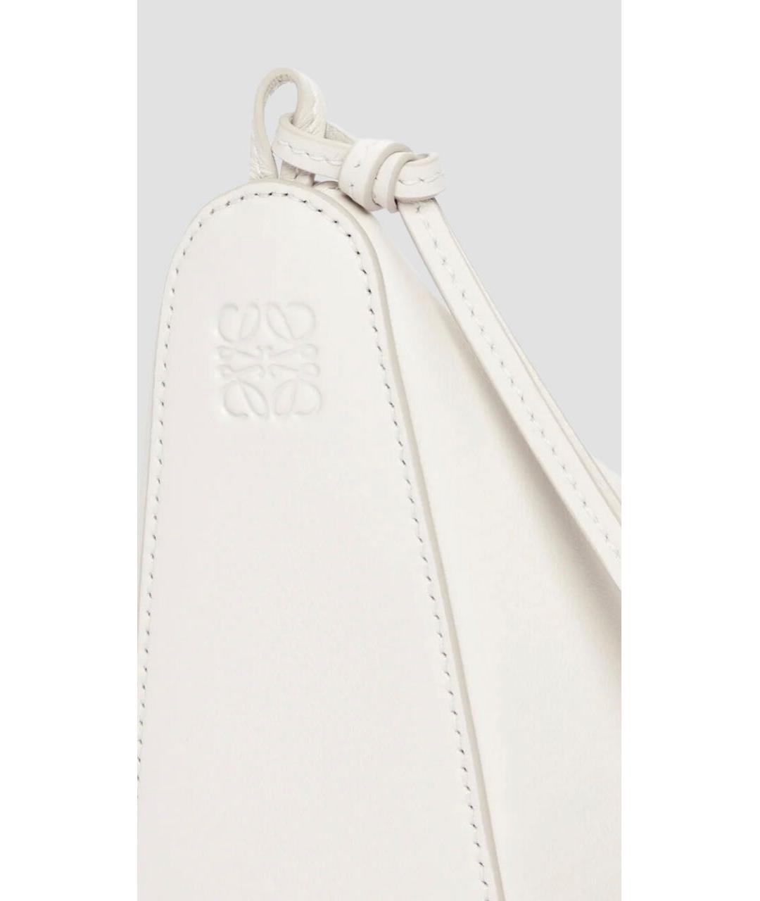 LOEWE Белая кожаная сумка через плечо, фото 5