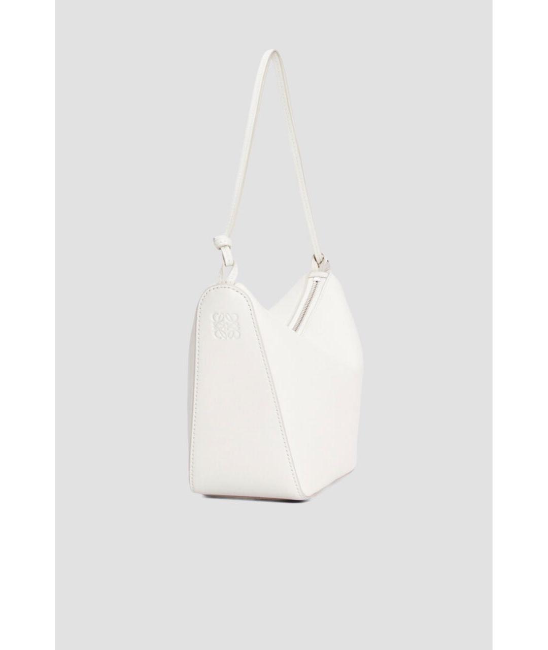 LOEWE Белая кожаная сумка через плечо, фото 2