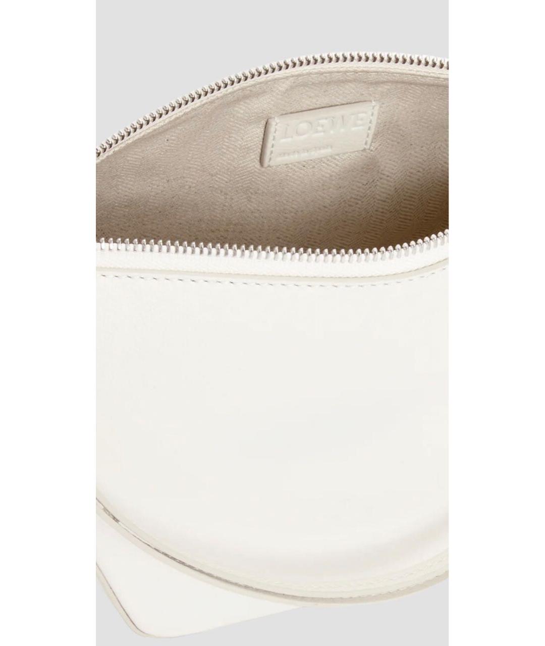 LOEWE Белая кожаная сумка через плечо, фото 6